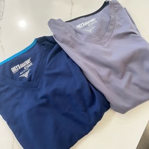 2 Greys Anatomy Scrub Tops Sold Together ✨